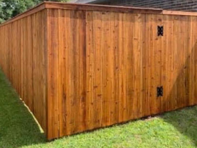 Lafayette pre-stained cedar wood fence company