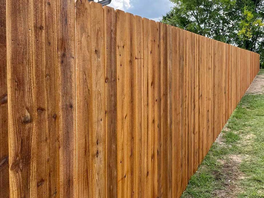 Iota Louisiana wood privacy fencing