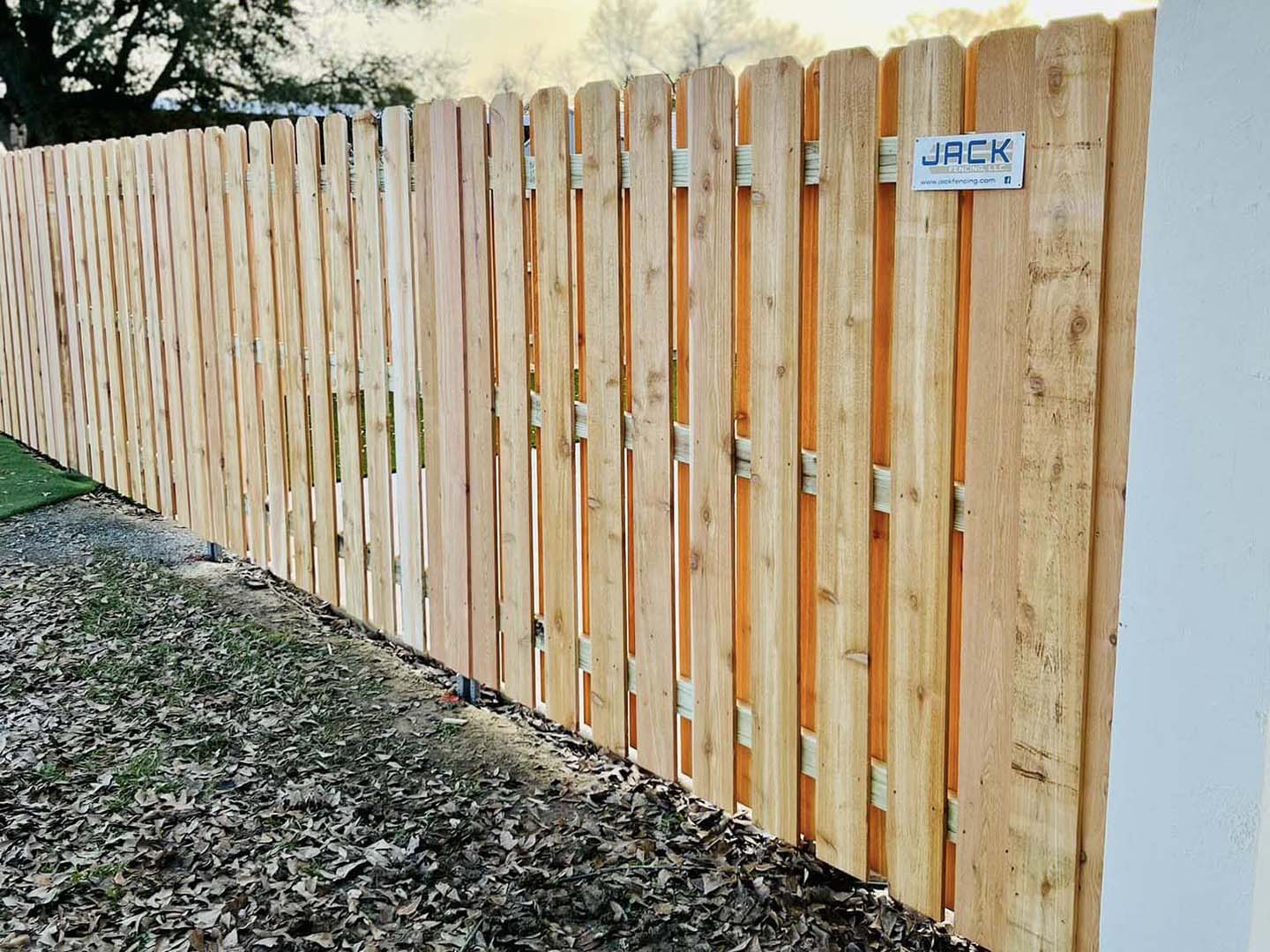 Shadowbox Wood Fence in Lafayette, Louisiana